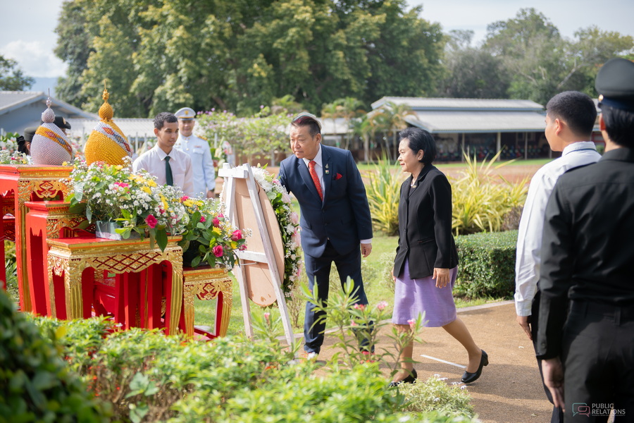 พิธีวางพวงมาลา วันคล้ายวันสวรรคต สมเด็จพระนางเจ้ารำไพพรรณี 2568 (1)