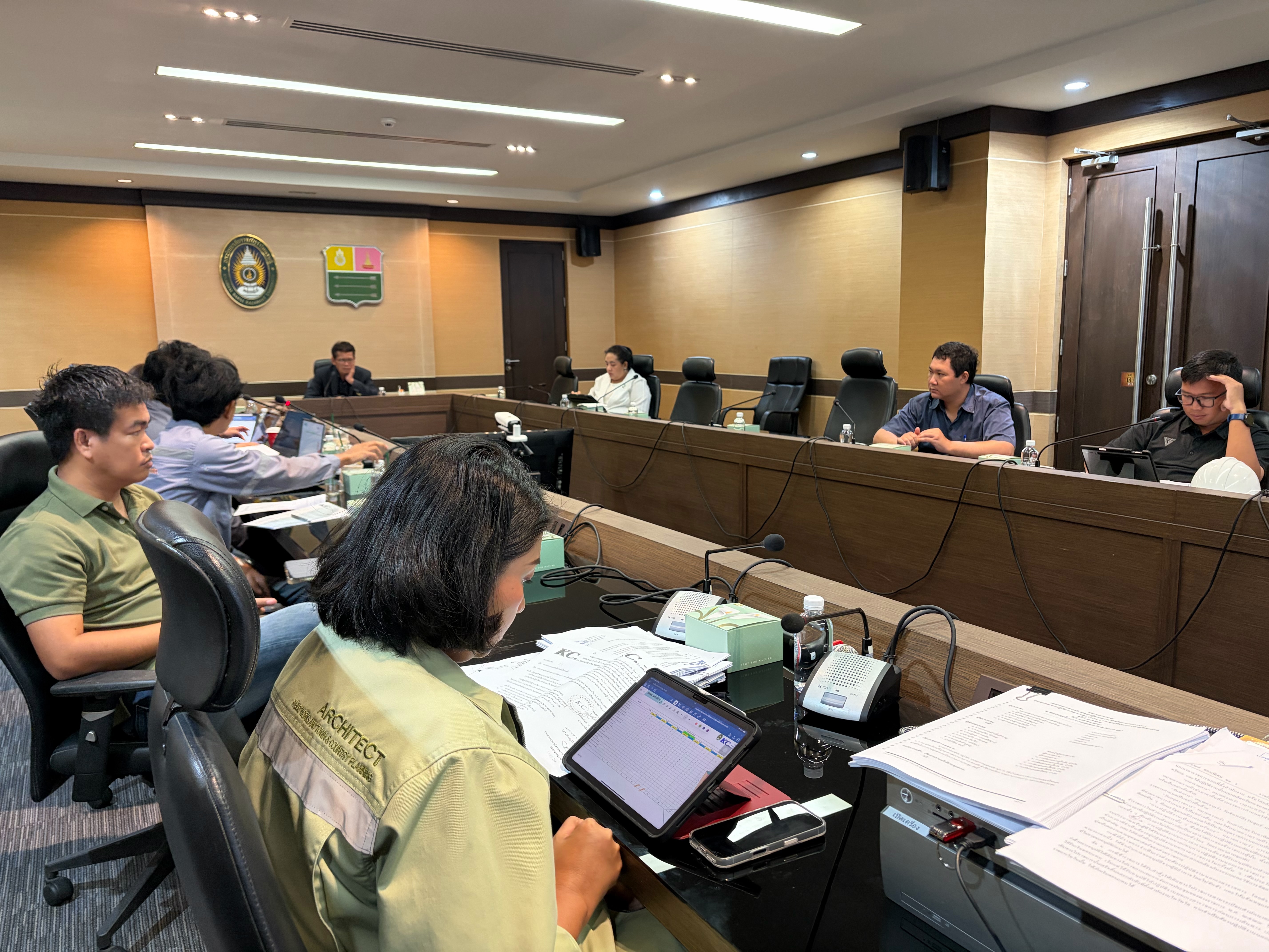 คณะกรรมการตรวจรับฯ ติดตามความคืบหน้าก่อสร้าง 'อาคารปฏิบัติการวิทยาศาสตร์ (1)